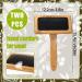 2 Pcs Wool Carders Hand Carders with Solid Wood Handle for Wool Craft & Needle Felting - Dog Slicker Brush Included - Buy Online on GoSupps.com