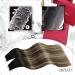 Moresoo Balayage Tape in Human Hair Extensions - Black to Dark Brown with Caramel Blonde - 12 Inch 20 Pieces/30g #1B/3/27 - Buy Online on GoSupps.com