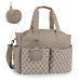 Bizcasa baby diaper bag 13 pockets travel wrap pocket handlebags portable baby bag with pacifier bag large storage space for all baby zuwarten (khaki)