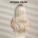 Long White Blonde Synthetic Hair Wig with Fringe for Women - HAIRCUBE - Buy Online on GoSupps.com