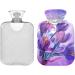 Buy NAANLE 2L Hot Water Bottle with Cover - Lavender Flower Design for Back Pain Relief & Heat Therapy | International Shipping Available - Buy Online on GoSupps.com