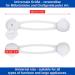 Universal Child Lock - 8 Piece Set in White Transparent for Drawer Cabinet Toilet Seat & Appliance Safety - Buy Online on GoSupps.com
