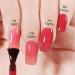 Jelly Nail Polish - Bare Red Pink Nail Varnish - Translucent Red Quick Drying & Long Lasting Nail Polish - Water Based Formula & No Need Baking Nail Art (Jelly Red) - Buy Online on GoSupps.com
