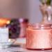 10 oz Pink Embossed Glass Candle Container with Tin Lid and Labels - Buy Online on GoSupps.com
