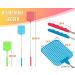 3 PCS Extendable Fly Swatter Set - Heavy Duty Bug Swatter with Telescoping Metal Handle - Buy Online on GoSupps.com