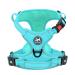 POPOT Dog harness without a train reflective dog harness for small dogs without chokes adjustable soft padded pet vest with simple control handle (MINT blue -fitting trim S) S MINT blue.