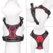 PHOEPET Reflective Large Breed Dog Harness with Handle | No Pull Vest for Easy On/Off | 2 Metal Rings, 3 Buckles | Medium Red - Buy Online on GoSupps.com