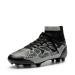 DREAM PAIRS Soccer Shoes Men Top Professional Athletics Training Shoes Lace-up Football Shoes 43 EU Black Dark Grey