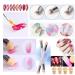 JERCLITY 6pcs Acrylic Ombre Nail Brush Set with Double Head Sponge, Wooden Gel Builder Ombre Brush for Nails Art Design - Brushes-02 - Buy Online on GoSupps.com