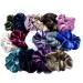 Frcolor Velvet Ponytail Holders Hair Elastics Hair Bobbles for Women 16 Colors