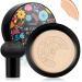 CCKULOOB CC Cream Covering Foundation, Air Cushion CC Cream Mushroom Head BB Cream Makeup Concealer Nude Hydrating Brightening (Natural)
