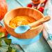 Bambuswald Eco-Friendly Suction Baby Bowl & Spoon | 100% Sustainable Bamboo | Stable Feeding Dish for Babies & Toddlers | Light Blue - Buy Online on GoSupps.com