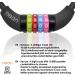 NEAN Bike Lock for Kids - Colorful 10x650mm Cable Lock with Numeric Combination - Secure Bicycle Lock for Children - Buy Online on GoSupps.com