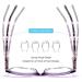 FEISEDY Square Progressive Multifocus Reading Glasses B2690 - Purple 1.5x | Blue Light Blocking & Anti-fatigue | International Shipping Available - Buy Online on GoSupps.com
