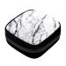 GIAPB Period Bag Sanitary Napkin Storage Bag Pad Holder for Period Makeup Pouch Black White Marble Color1845