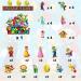 47-Piece Cartoon Cake Topper Set | Fun Cake Decorations for Children's Birthdays - Buy Online on GoSupps.com