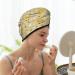 Hair Towel Wrap with Button Quick Drying Towel Turban & Cute Bee Gnomes Design for Effortless Hair Care - Buy Online on GoSupps.com