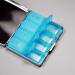 Chromed Shiny Silver 7-Day Pill Organizer with Mirror 8 Compartments | Cute Metal Pill Box for Travel & Home Butterfly Design - Buy Online on GoSupps.com