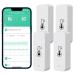 Comboss WiFi-Hygrometer thermometer sensor wireless temperature and moisture sensor for indoor and outdoor use with remote app notification alarm work with the Tuya app (4-pack)