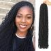 5 Packs New Locs Crochet Hair 36inch Straight Goddess Locs Crochet Braids Natural Micro Afro Locs Crochet Hair Dreadlocks Mini Locs Styles…… 36 Inch Natural Black