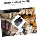 Fomiyes Hairdressing Tools Storage - Scissor Holder & Desktop Organizer for Stylists | Combs & Shear Holder | 19x10.5x8.5cm Black - Buy Online on GoSupps.com