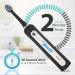 Pyle Health Ultra Sonic Wave Electric Toothbrush - Rechargeable 3 Modes 2-Minute Timer 2 Brush Heads Automatic Charging - Ideal for Kids Teens & Adults (Black - Buy Online on GoSupps.com