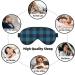 Blue Black Plaid Sleep Eye Mask - Soft Blindfold with Elastic Strap for Travel & Night Sleeping - Buy Online on GoSupps.com