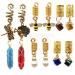 10 Pcs Handmade Crystal Wire Wrapped Dreadlock Jewelry Accessories for Women - Hair Tube Beads, Cuffs, Pendants | F-10pcs - Buy Online on GoSupps.com