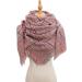 Hanxiulin Women's Watermelon Red Triangle Scarf - Classic Cotton Poncho Wrap for Winter & Autumn Fashion - Buy Online on GoSupps.com