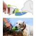 BePetMia Portable Dog Water Bottle - 580ml Travel Bottle with Drinking Bowl Lid - Silicone Outdoor Pet Hydration (Green) - Buy Online on GoSupps.com