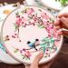 Wofeis Birds Embroidery Starter Kit - Beginners Cross Stitch Set with Instructions | Full Range of Stamped Embroidery Kits - Birds and Flowers - Buy Online on GoSupps.com