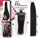 Moresoo 14 Inch Human Hair Tape in Extensions Darkest Brown #2 - 20 Pieces/40g | Invisible Real Hair Tape ins - Buy Online on GoSupps.com