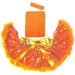 Time to Sparkle Crochet Tube Top Tutu Dress Skirt Set - Orange - Buy Online on GoSupps.com