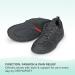 Orthofeet Men's Pacific 10.5 Black Waterproof Orthopedic Shoes - Comfort & Support - Buy Online on GoSupps.com