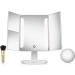 LED Lighted Makeup Vanity Mirror Set | Portable Trifold Design with 1x Magnification | Bright Daylight HD Lighting for Clear Cosmetics Application - Buy Online on GoSupps.com
