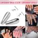 Chrome Nail Powder Set - Glitter Metal Mirror Effect - 4 Colors - 3D Holographic - DIY Nail Art Kit with Sponge Sticks - Buy Online on GoSupps.com