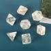 Transparent Resin Polyhedral 7-Die Dice Set for DnD, RPG, MTG - Smoke Black White - 2 Sets - Buy Online on GoSupps.com