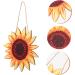 ABOOFAN Sunflower Listing Emblems Wooden Decor Flowers Front Porch Sunflower Wall Art Household Decorations - Buy Online on GoSupps.com