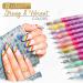 12 Colors Ultra Thin Curve Manicure Marker Gel Nail Art Pens - Buy Online on GoSupps.com