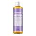Dr Bronner's 18-in-1 Lavender Pure-Castile Liquid Soap Made with Organic Oils Used for Face Body Hair Dishes Mopping and Pets Certified Fair Trade & Vegan Friendly 237ml Recycled Bottle Lavender 237ml
