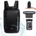 QIGARUGU Waterproof Backpack Lightweight Dry Bags 20L Roll Top Dry Sack with Phone Case Waist Pouch Set for Kayaking Hiking Swimming Beach Camping Fishing Boating & Rafting for Men & Women (Black)