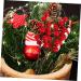 HOMSFOU 25 Pcs Artificial Berry Cuttings Christmas Holly Berry Red Berries Decoration Artificial Red Berry Stems Branches Christmas Berry Branches Red Cherry Foam Flower Arrangements Red 50X5.5CM - Buy Online on GoSupps.com