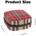 Anna Cowper Christmas Plaid Sanitary Napkin Storage Bag - Portable Period Pouch for Women & Girls - Buy Online on GoSupps.com