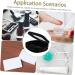 Fomiyes Portable Makeup Etui | Small Travel Cosmetic Organizer Bag | Mini Cosmetics Storage Pouch 11x9x3cm - Black - Buy Online on GoSupps.com