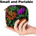 Stylish Women's Napkin Storage Bag - Portable Menstruation Cup Holder with Orange Rose Design | Perfect for First Period Essentials - Buy Online on GoSupps.com