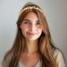 Silver Rhinestone Hairband Orange Crystal Headwear Jewelry Sparkly Hair Accessories for Women and Girls - Buy Online on GoSupps.com