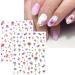 JMEOWIO 9 Sheets Spring Flower Nail Art Stickers Decals Self-Adhesive Leaves Nail Supplies Nail Art Design Decoration Accessories - Buy Online on GoSupps.com