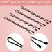 Hicarer 200-Piece Bobby Pins Set in Black and Brown | Metal U-Shaped Hair Clips Assorted Sizes | Includes Clear Storage Box - Buy Online on GoSupps.com