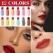 12PCS Mini Capsule Pills Lipstick Set Matte Lip Stain Long Lasting Waterproof Lip Gloss Kit Pill Shaped Lipstick Lip Balm Suit for Women Girls - Buy Online on GoSupps.com