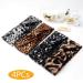Fashband Boho Leopard Print Headbands - Pack of 4 | Criss Cross Knotted Hair Bands for Women and Girls - Buy Online on GoSupps.com